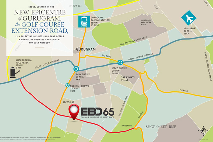 EBD 65 Location Map