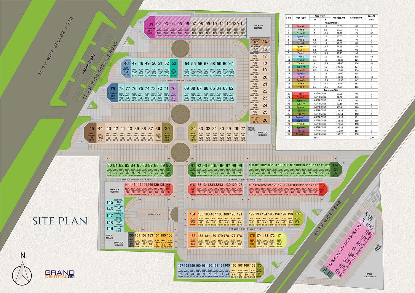 Master Plan Spaze Grand Central 114