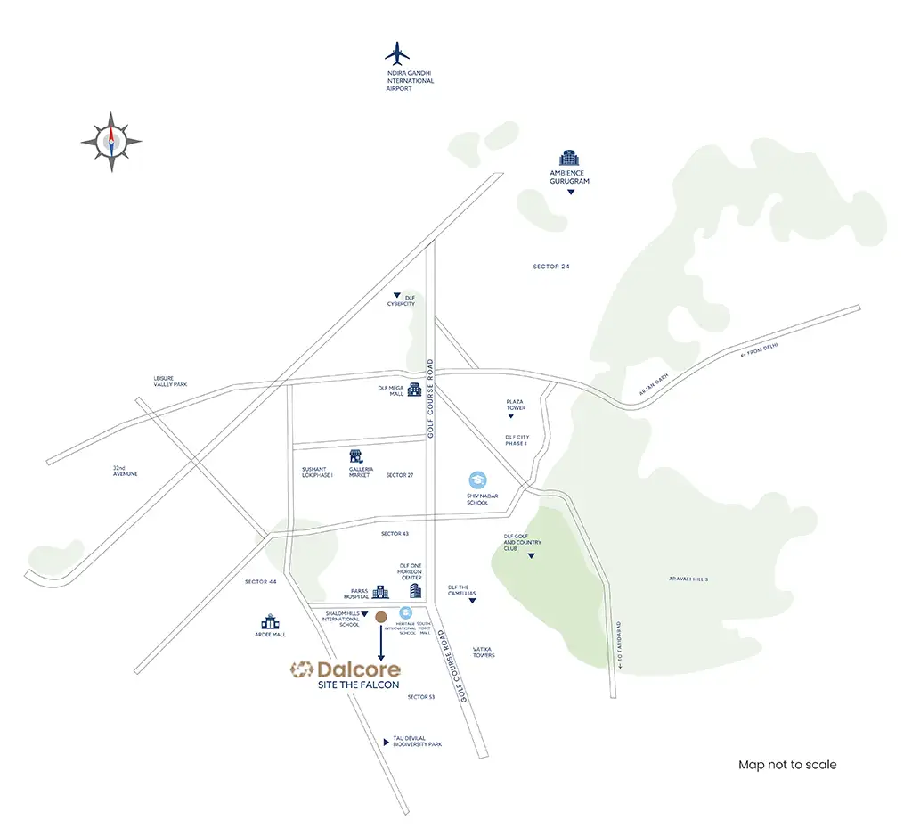 Dalcore the Falcon Location Map